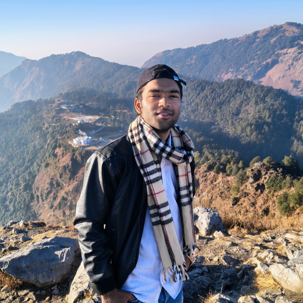 Divyanshu Kumar in the mountains